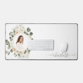 Cadre floral souple avec photo et nom (Clavier et souris)