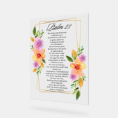 Cadre géométrique floral Psalm 23 (Angle)