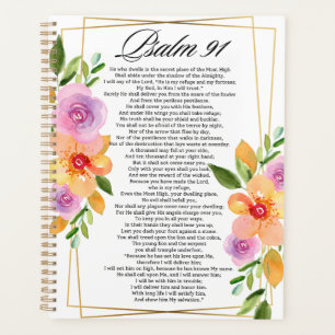 Cadre géométrique floral Psalm 91