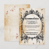 Cadre gothique Logement rustique Cartes de mariage (Devant / Derrière)