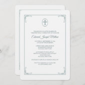 Cadre gracieux Invitation religieuse (Devant / Derrière)