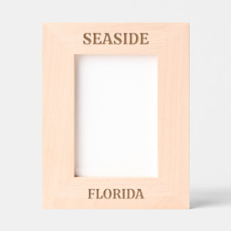 Cadre gravé au laser de Floride au bord de la mer