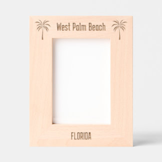 Cadre gravé au laser de West Palm Beach Floride