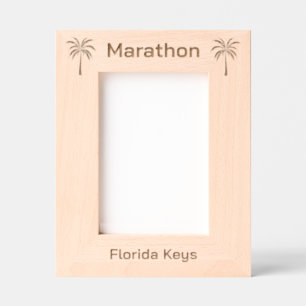 Cadre gravé au laser Marathon Floride