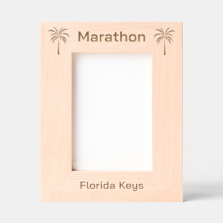 Cadre gravé au laser Marathon Floride