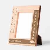Cadre gravé au laser pour diplômé (Gauche)