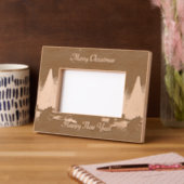 Cadre gravé des arbres de Noël (Gauche)