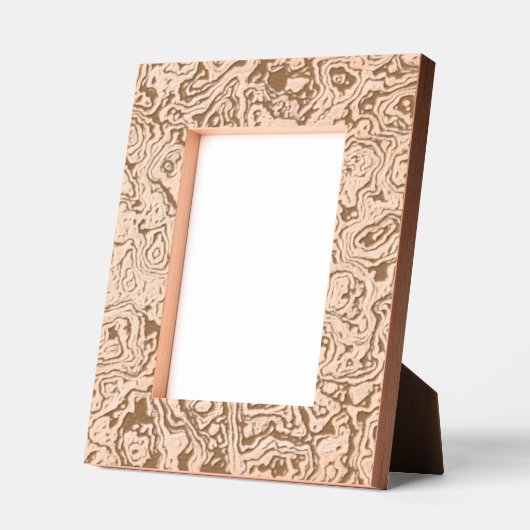 Cadre gravé "Faux Leather" (Gauche)