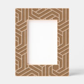 Cadre gravé noir Motif géométrique rétro (Recto)