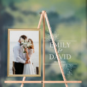 Cadre Mariage d'or Élégante typographie florale (Neutre)