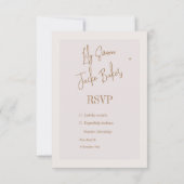 Cadre mat photo mariage doré beige RSVP (Dos)