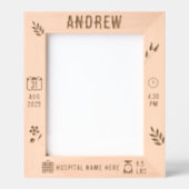 Cadre mémoire bébé personnalisé | DP7 (Recto)