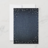 Cadre Merci Paillettes Strass Diamants Denim (Dos)