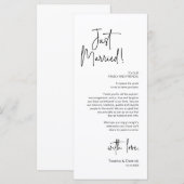 Cadre moderne Cadre Dîner Carte de remerciements (Devant / Derrière)