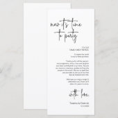 Cadre moderne Cadre Dîner Carte de remerciements (Devant / Derrière)