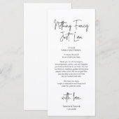 Cadre moderne Cadre Dîner Carte de remerciements (Devant / Derrière)