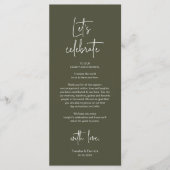 Cadre moderne Cadre Dîner Carte de remerciements (Devant)