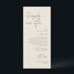 Cadre moderne Cadre Dîner Carte de remerciements<br><div class="desc">Appréciez la touche de finition parfaite de votre réception de mariage - notre Merci romantique mariage gris crème Carte de mise en place, avec titre de carte "Happily ever after"! Conçues pour express votre appréciation sincère de la présence de chaque invité lors de votre journée spéciale, ces cartes sont le...</div>