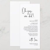 Cadre moderne Cadre Dîner Carte de remerciements (Devant / Derrière)