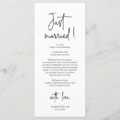 Cadre moderne Cadre Dîner Carte de remerciements (Devant)