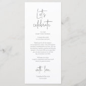 Cadre moderne Cadre Dîner Carte de remerciements (Devant)