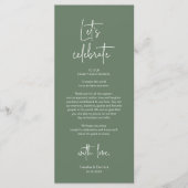 Cadre moderne Cadre Dîner Carte de remerciements (Devant)