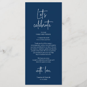 Cadre moderne Cadre Dîner Carte de remerciements