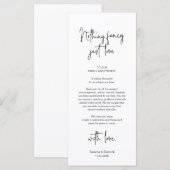 Cadre moderne Cadre Dîner Carte de remerciements (Devant / Derrière)