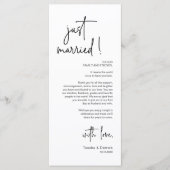 Cadre moderne Cadre Dîner Carte de remerciements (Devant)