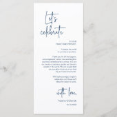 Cadre moderne Cadre Dîner Carte de remerciements (Devant)