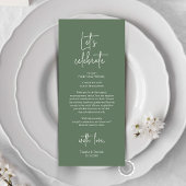 Cadre moderne Cadre Dîner Carte de remerciements