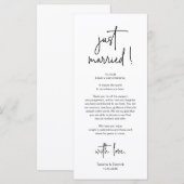 Cadre moderne Cadre Dîner Carte de remerciements (Devant / Derrière)