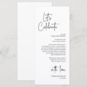 Cadre moderne Cadre Dîner Carte de remerciements (Devant / Derrière)