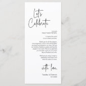 Cadre moderne Cadre Dîner Carte de remerciements (Devant)