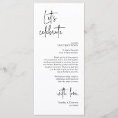 Cadre moderne Cadre Dîner Carte de remerciements (Devant)