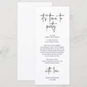 Cadre moderne Cadre Dîner Carte de remerciements (Devant / Derrière)