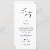 Cadre moderne Cadre Dîner Carte de remerciements (Devant / Derrière)