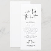 Cadre moderne Cadre Dîner Carte de remerciements (Devant / Derrière)