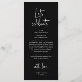 Cadre moderne Cadre Dîner Carte de remerciements (Devant)