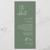 Cadre moderne Cadre Dîner Carte de remerciements (Devant)