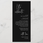 Cadre moderne Cadre Dîner Carte de remerciements (Devant)