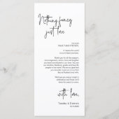 Cadre moderne Cadre Dîner Carte de remerciements (Devant)