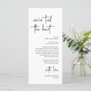 Cadre moderne Cadre Dîner Carte de remerciements