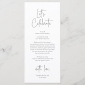 Cadre moderne Cadre Dîner Carte de remerciements (Devant)