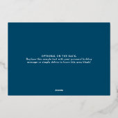 Cadre moderne Joyeuses vacances Photo Dark Blue Go (Verso)