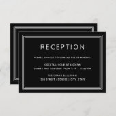 Cadre moderne simple Elégante Carte de réception n (Devant / Derrière)