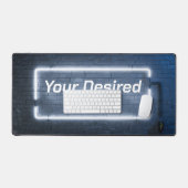 Cadre néon clair sur mur de brique (Clavier et souris)