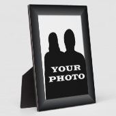 Cadre noir Votre Photo 8 x 10 Plaque Verticale (Côté)