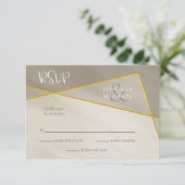 cadre or gris antique mariage rsvp (Debout devant)