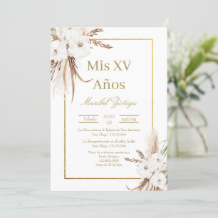 Cadre or Quinceanera invitation